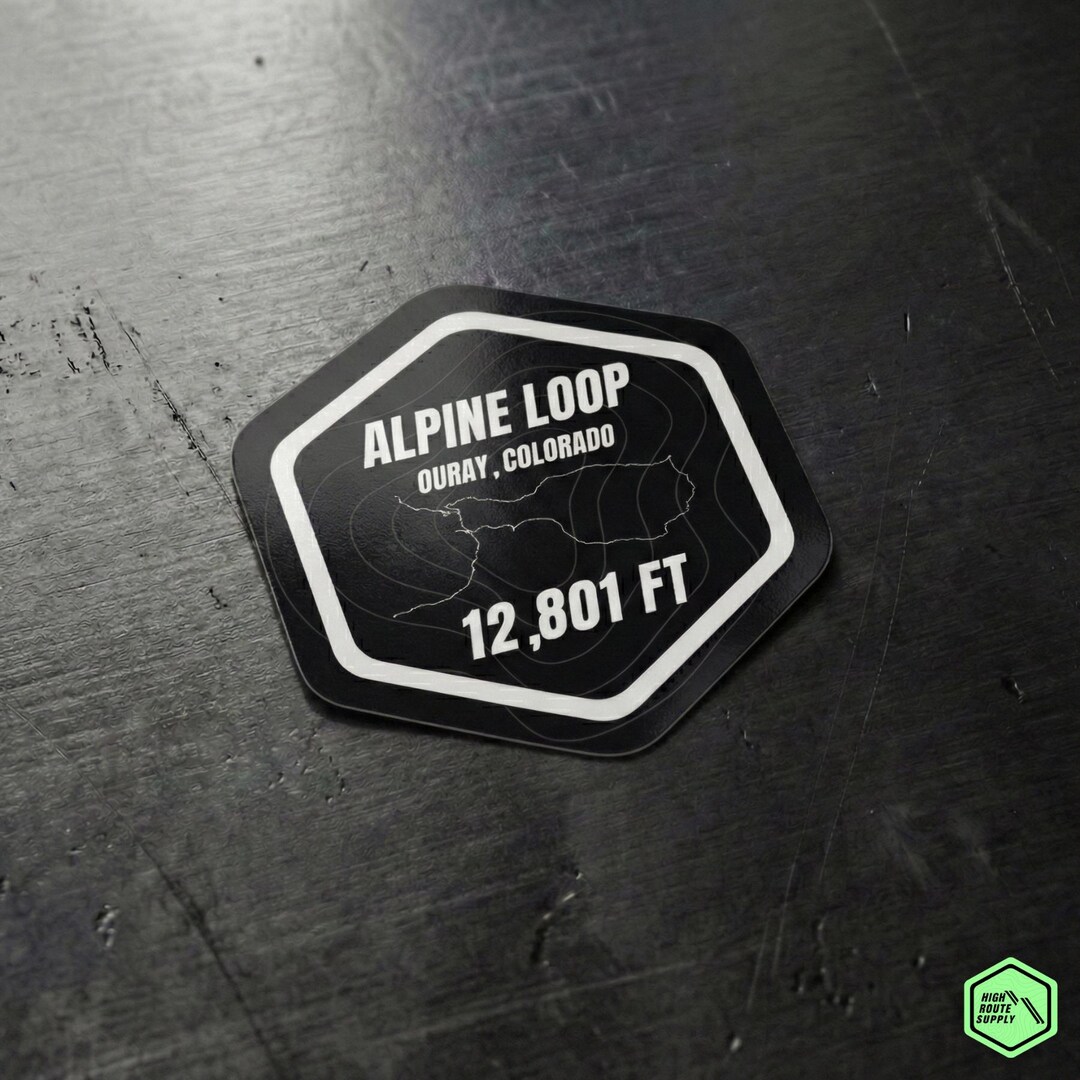 Alpine Loop, Colorado Trail Badge Sticker - Durable, Weatherproof ...
