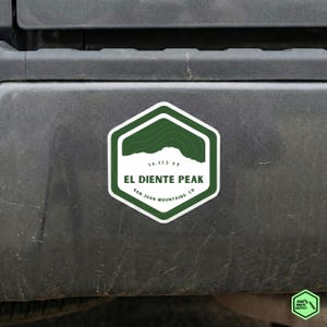 El Diente Peak Trail Badge | San Juan Mountains Vinyl Sticker