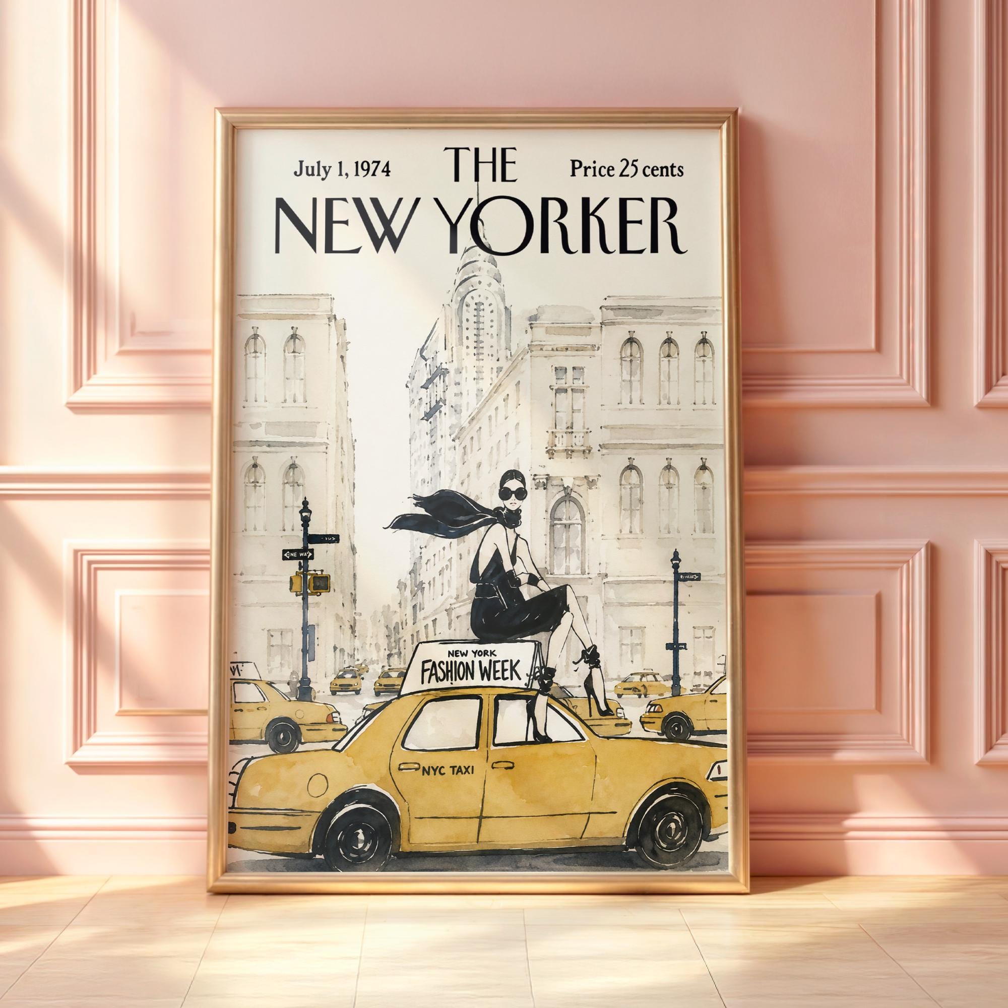Framed New Yorker - Etsy