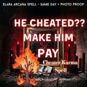 He Cheated? Make Him Pay Spell | Dark Karma Punishment for Cheating & Betrayal | Same Day Photo Proof