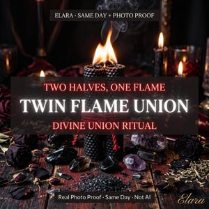 Twin Flame Union Spell Ritual - Fuse Bond, Force Connection, Photo Proof | Same Day Cast