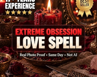 Extreme Obsession Spell - Dark Love Ritual, Make Him Obsessed, Blind To All Others, Photo Proof