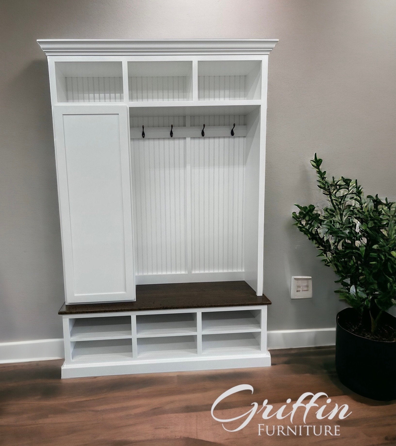 INDIANA 3 section Entryway bench with storage