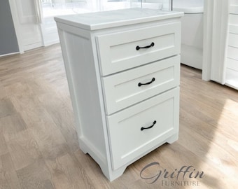 Livermore Bedside Tables: Rustic Solid Wood Nightstand Set