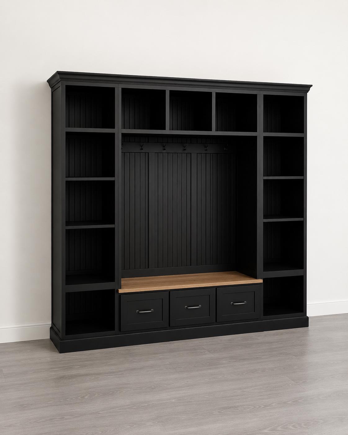 Atlanta Built-in Mudroom Bench With Storage | Farmhouse Entryway