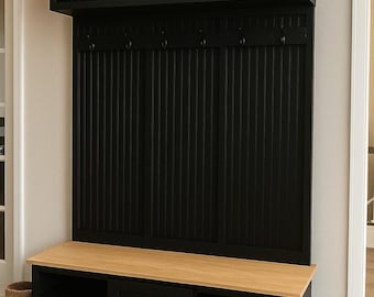 Birmingham Entryway Bench with Shoe Storage & Drawers | Mudroom Hall Tree | Custom Entryway Furniture