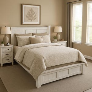 Groveland Wooden Bed Frame | Handmade Wooden Platform Bed | Custom Bedroom Furniture | Minimalist Modern Design | Griffin Furniture