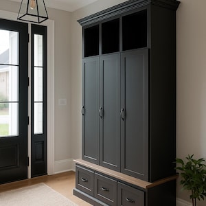 Maryland Mudroom Locker Entryway Hall Tree with Bench & Shoe Storage