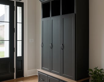 Maryland Mudroom Locker Entryway Hall Tree with Bench & Shoe Storage