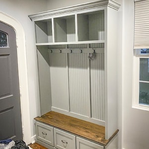 GEORGIA 3-section Entryway shoe storage bench