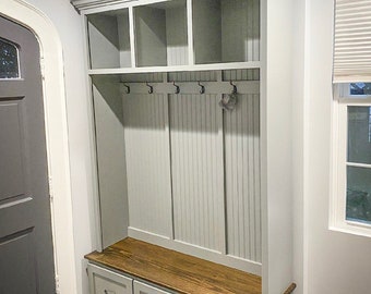 GEORGIA 3-section Entryway shoe storage bench