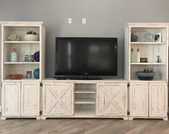 BRADENTON farmhouse entertainment center tv stand