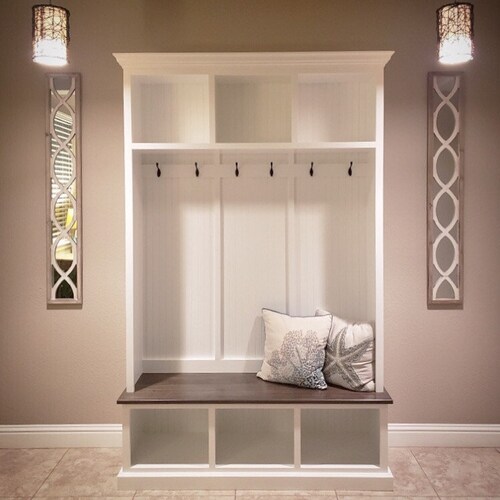 THE PENNSYLVANIA 3 Section Hall Tree Bench Etsy