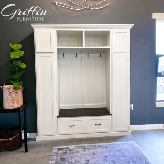 OKLAHOMA Hall Tree Storage Unit With Bench Etsy UK