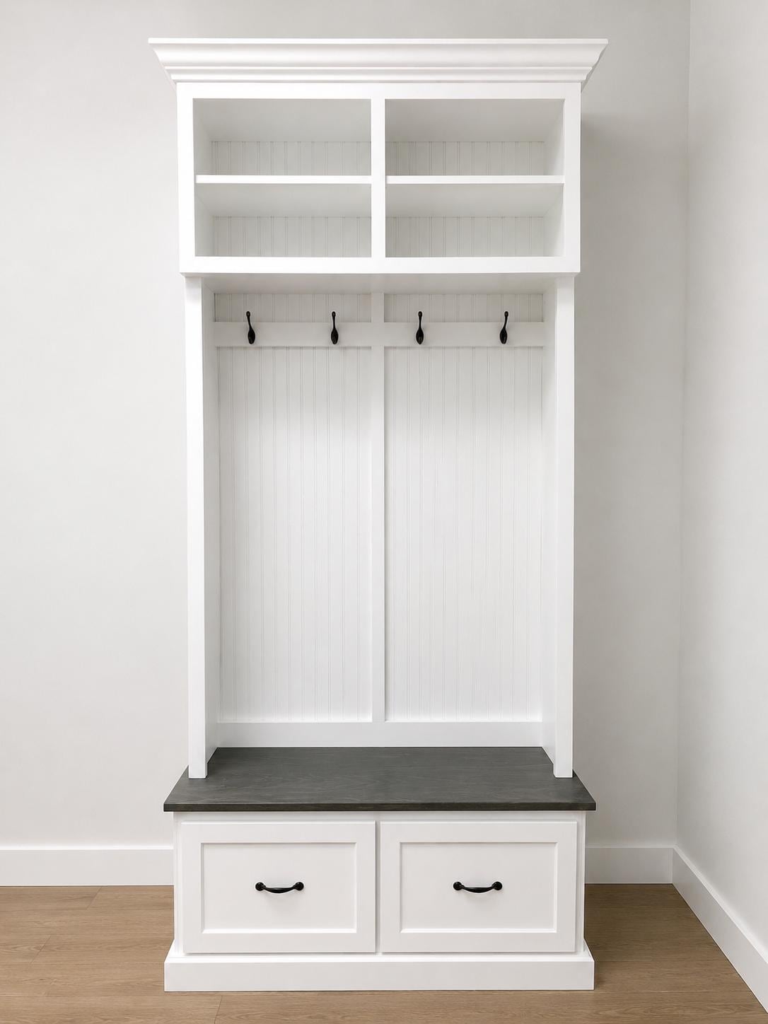 Branson Handmade Hall Tree: Entryway Bench With Shoe Storage