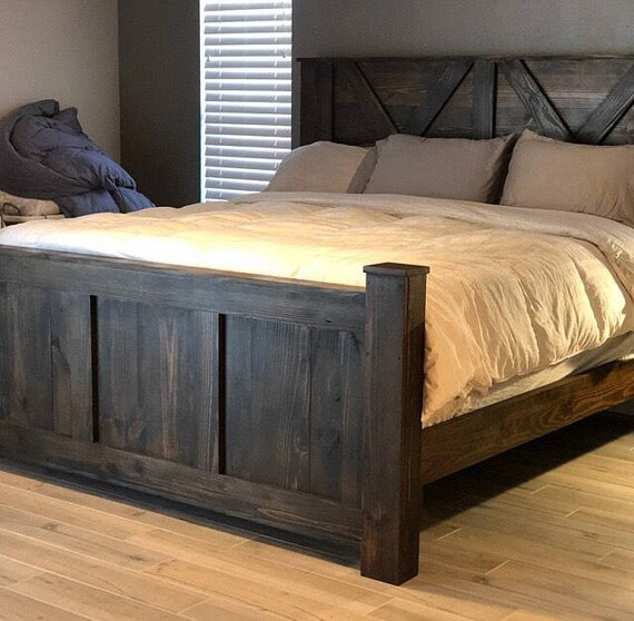 The Cape Coral Wood Bed Frame Etsy