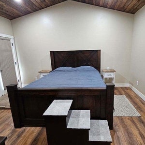 CAPE CORAL rustic solid wood bed frame
