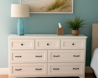 Odum Handmade Rustic Wood 7-Drawer Dresser: Farmhouse Bedroom Storage