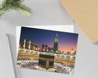 Postales de la Kaaba en Al-Masjid Al-Haram / Láminas de arte islámico de La Meca