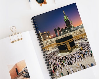 Kaaba Mecca Pilgrimage Spiral Notebook | Ruled Journal
