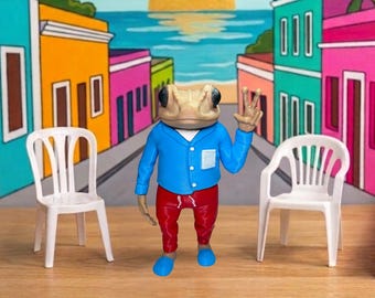 Sapo Concho DTMF con sillas impresas en 3D