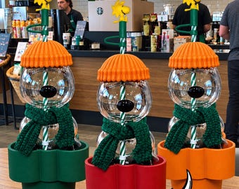 Starbucks Snoopy Cup Holder | Custom 3D Printed Car Accessory