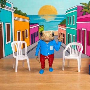 Sapo Concho DTMF with Chairs 3D-Print