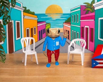 Sapo Concho DTMF with Chairs 3D-Print