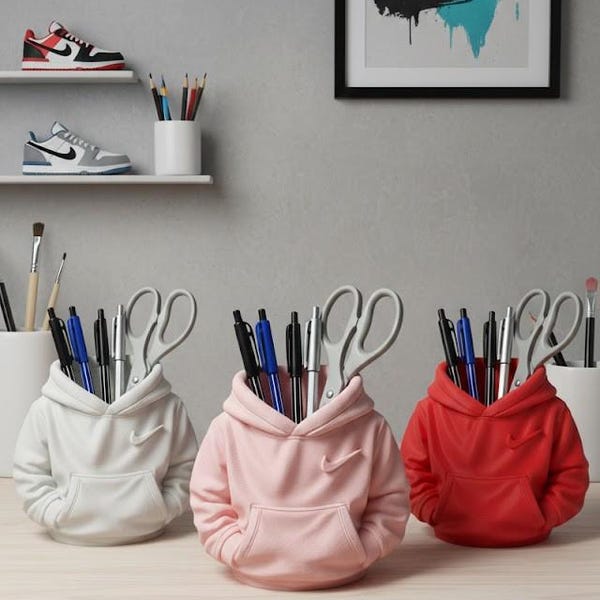 3D Hoodie Pen Holder / Office Organizer / Desk Organizer / Hoodie / Pen Cup