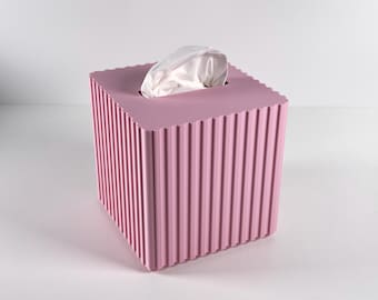 Housse de boîte à mouchoirs pour organisateur de vanité, support Kleenex imprimé en 3D, décoration d'appartement minimaliste moderne