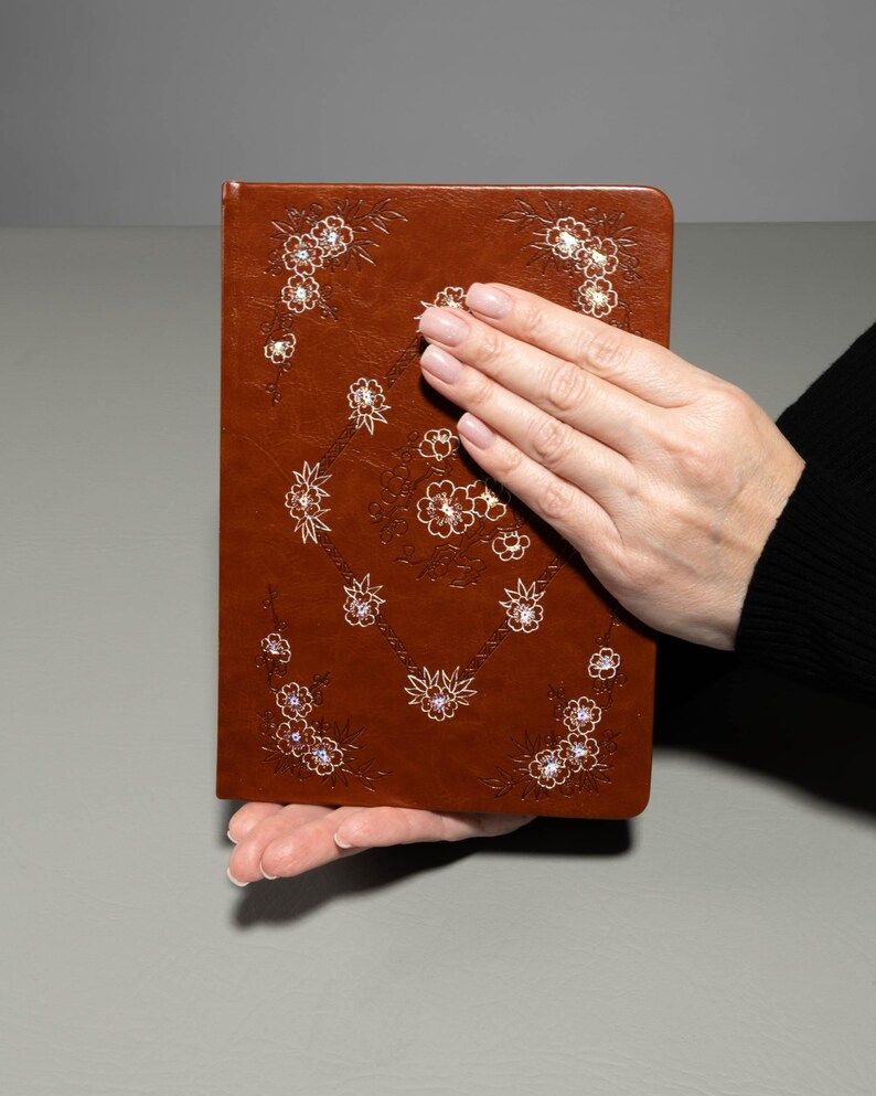 Holographic Journal Gift Set for Women | A5 Dot Grid Notebook, Stationery Box with Pens and Pouch image 6