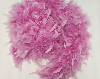 ROSE PINK  Feather Boa 80 Grams 2 yards 72 inches HALLOWEEN Feather Boa  Costume Boa Dress Trim Boa