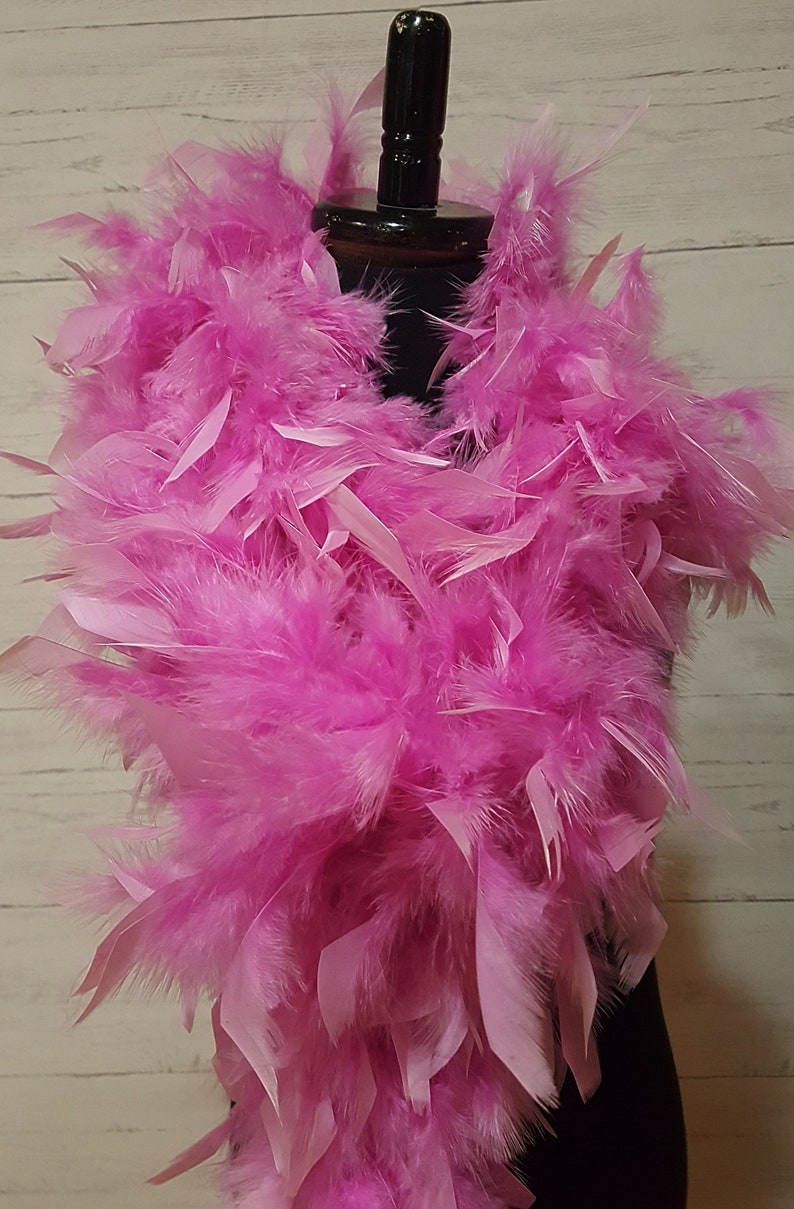 ROSE PINK Feather Boa 80 Grams 2 Yards 72 Inches HALLOWEEN Feather Boa — free download