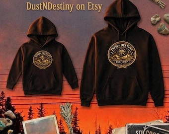 Dust & Destiny Kompass Logo Hoodie | Erwachsenen Größe Yallternative Sweatshirt