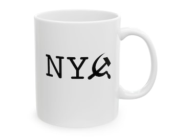 NY Commie Mug | Hammer and Sickle Protest Ceramic Mug