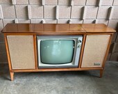 Mid century Modern Zenith Stereo Television Console