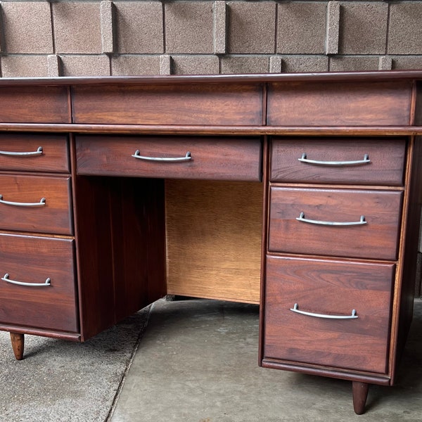 Mid Century Desk Etsy