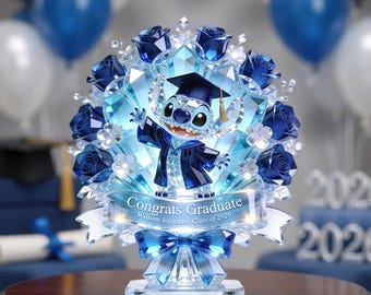 Placa acrílica personalizada para graduación, regalo personalizado de felicitación para graduados con nombre, recuerdo de la promoción de 2026, regalo único de decoración para graduación.