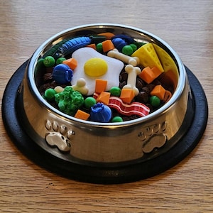 Accesorios de peluche de imitación de comida para perros ESSA Kibble