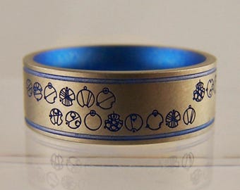 Personalised Gallifreyan Dr. Who ring