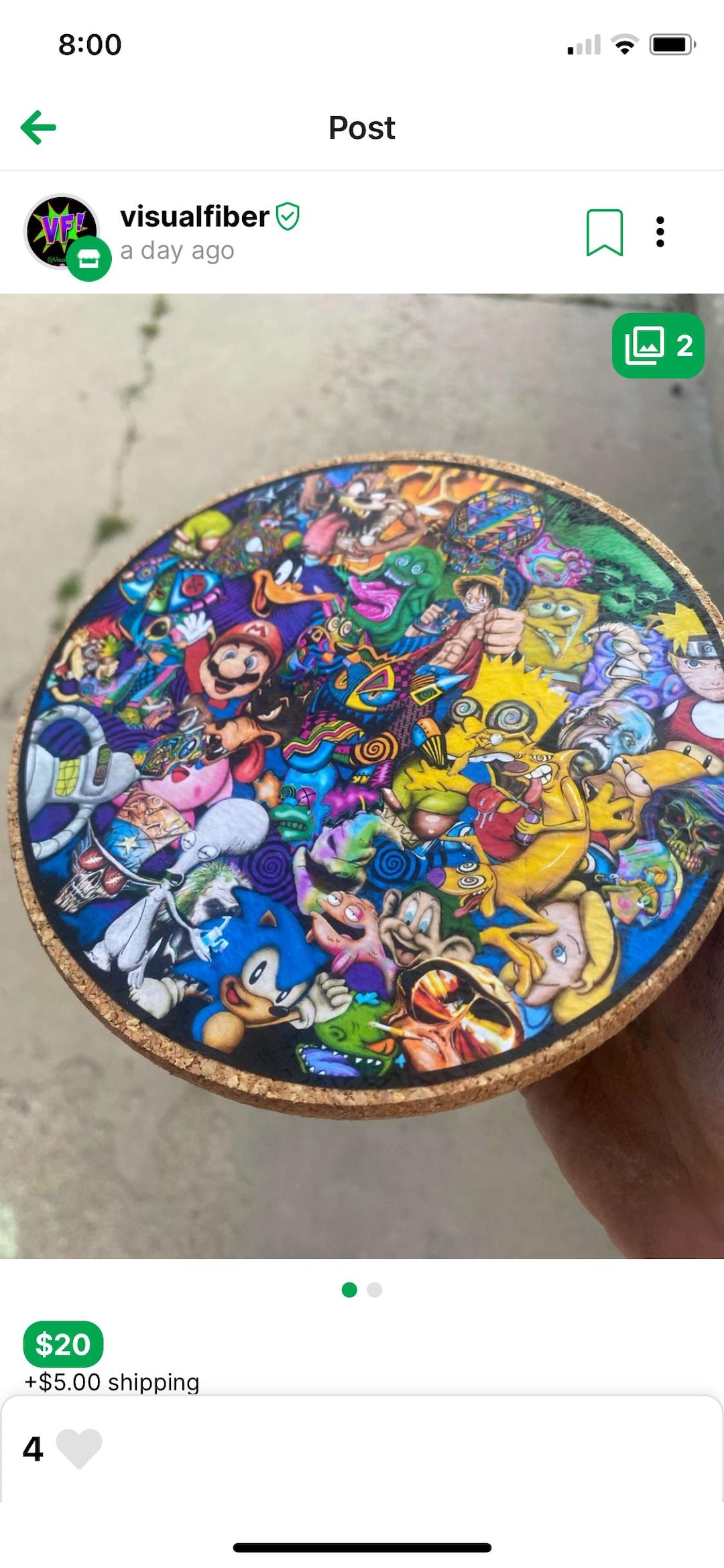 Cartoon Collage Cork Mat - Etsy