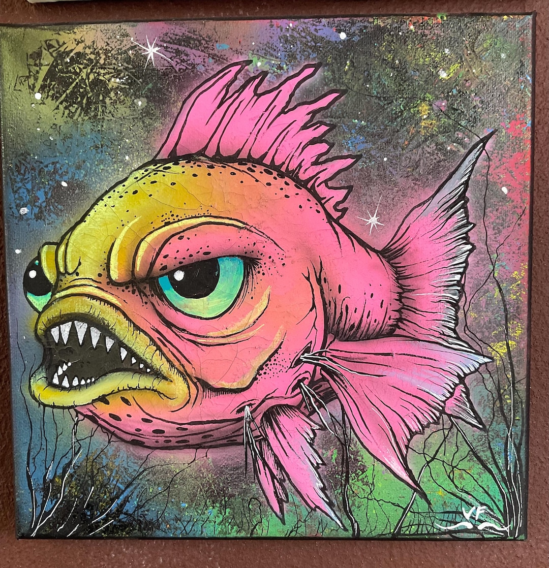 Design Angry Fish Angry Fish - Etsy