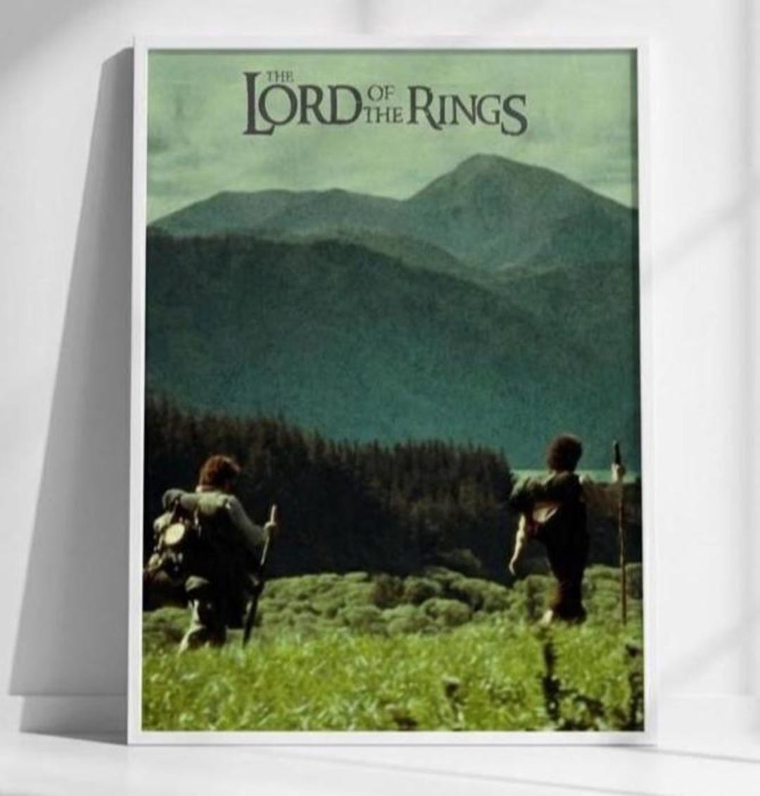 Lord of the Rings Poster - Middle Earth Travel Print - Frodo and Sam ...