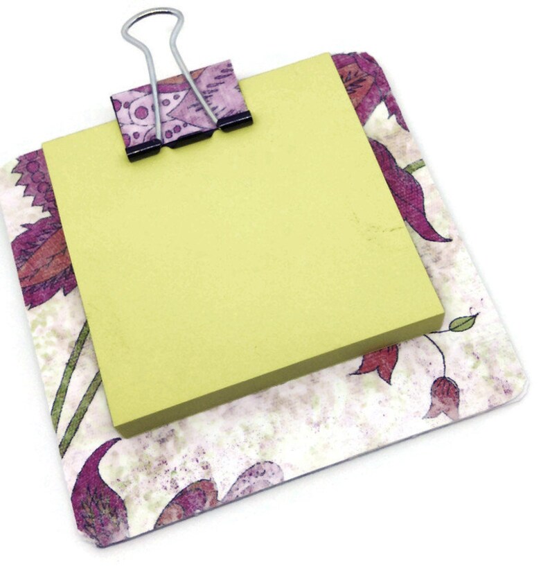 Sticky note holder miniclip board memo holder Etsy