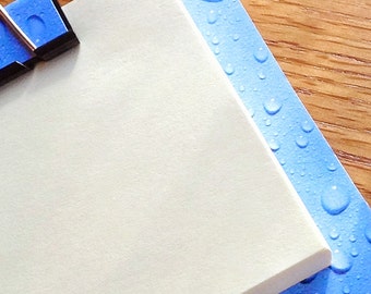 sticky note holder  mini-clip board, magnetic memo holder- rainy day