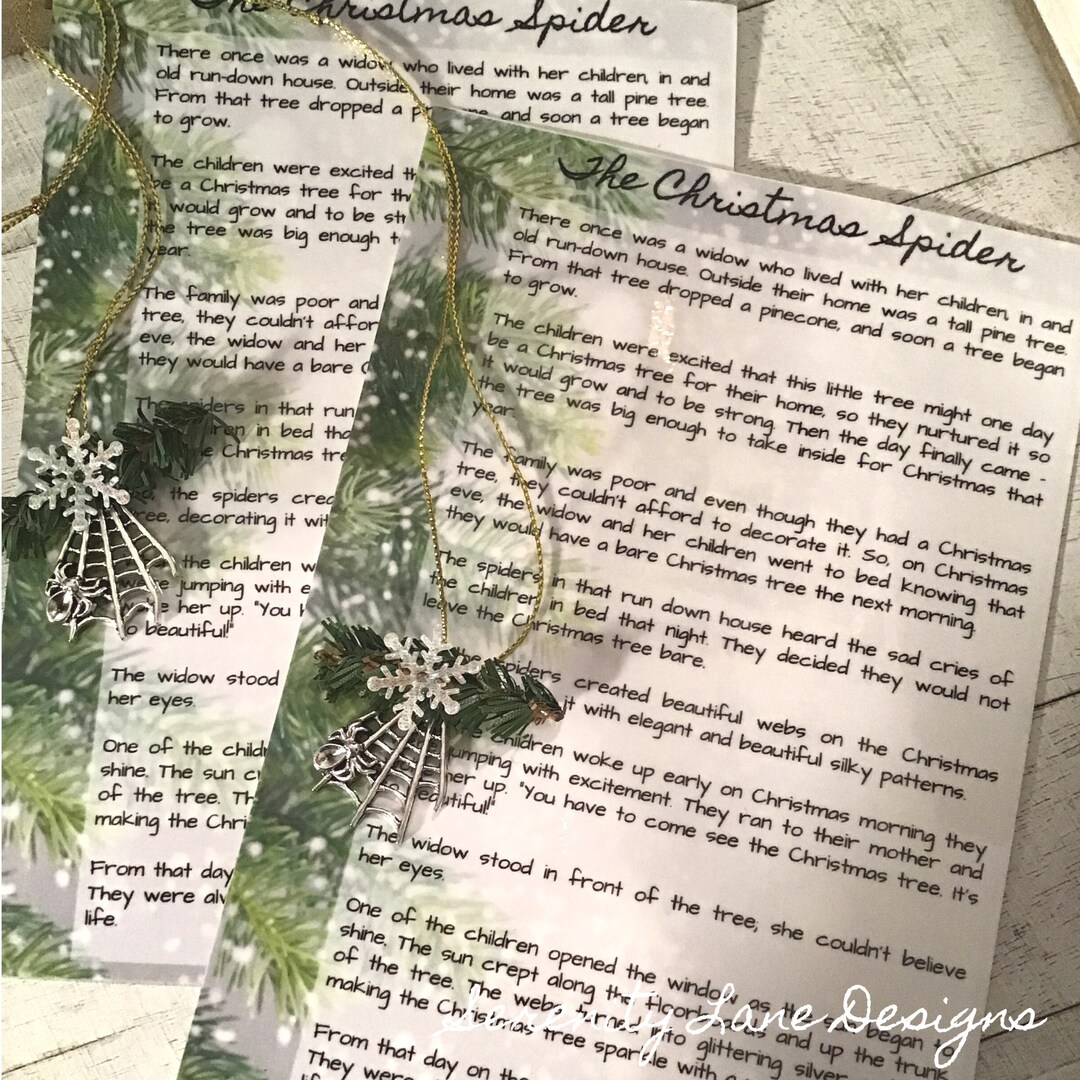 Christmas Spider Legend - Card and Ornament, Gift Set - Etsy