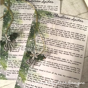 christmas spider legend - card and ornament, gift set