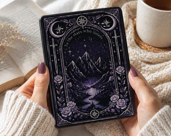 ACOTAR To The Stars Who Listen Kindle-skal, Acotar-inspirerat Kindle Paperwhite 12:e 11:e 10:e 7" 6,8" fodral med rem, Kobo Clara-skal/omslag