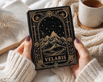 Night Court Velaris ACOTAR Kindle Case, Romantasy Kindle Paperwhite 12th 11th 10th 7""6.8"" Case With Strap, Kobo Clara Case/Cover