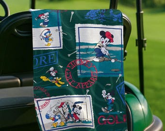 Personlig Musse Pigg golfhandduk, Musse Pigg golfpresent för män, rolig Disney golftillbehör, golfpresent